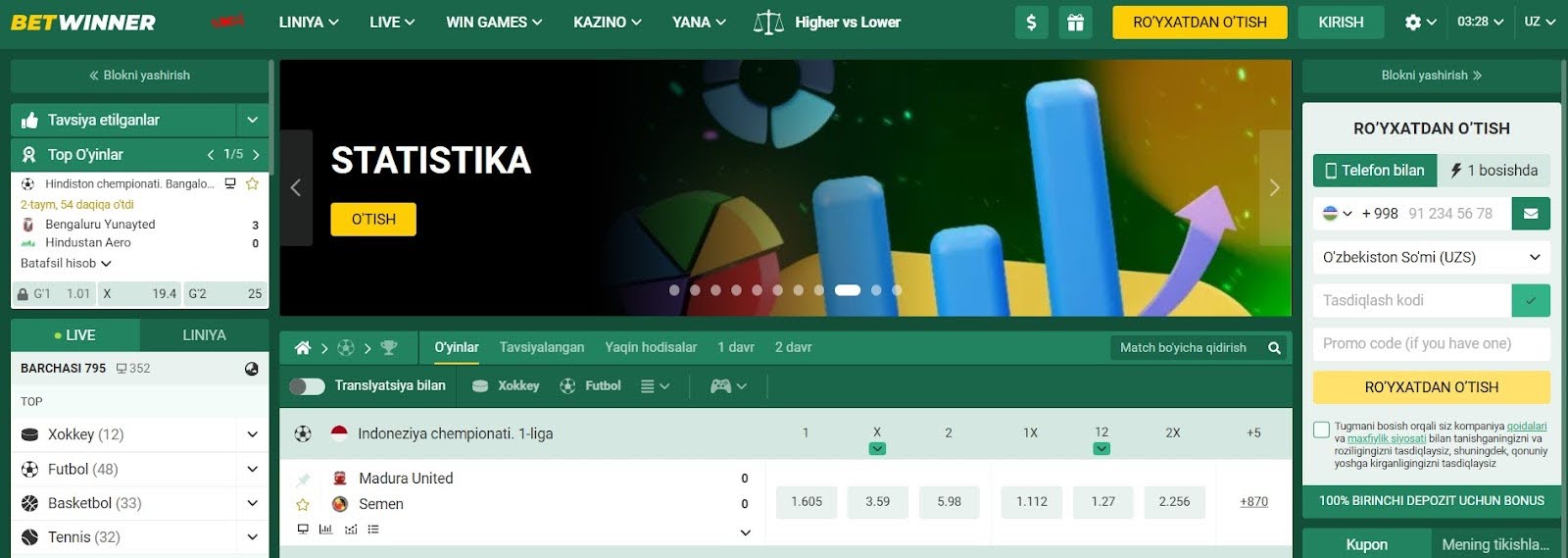betwinner online casino
