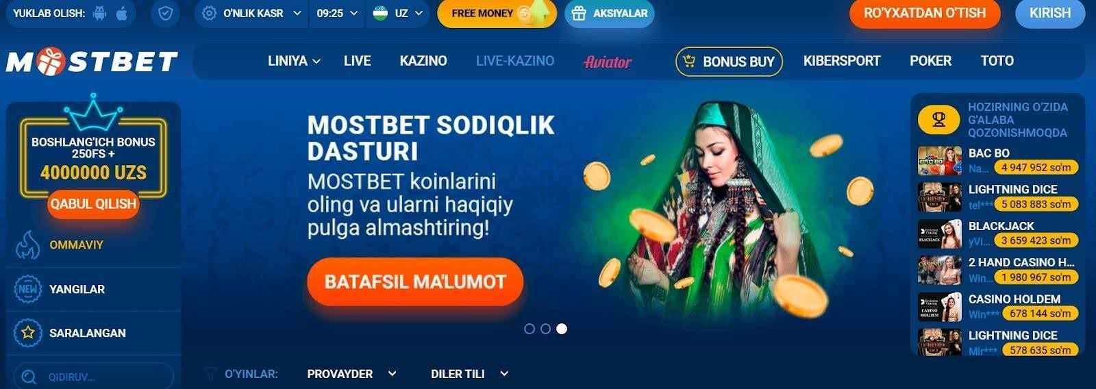 mostbet online casino